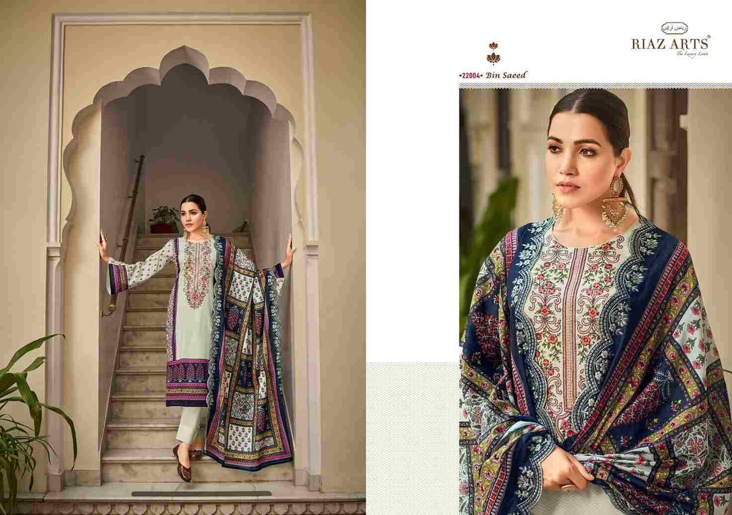 Bin Saeed Vol-2 By Riaz Arts 22001 To 22007 Series Beautiful Festive Suits Stylish Fancy Colorful Casual Wear & Ethnic Wear Pure Lawn Print Dresses At Wholesale Price