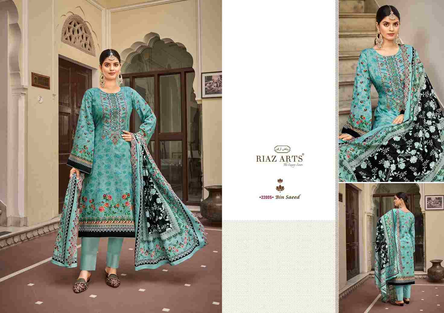 Bin Saeed Vol-2 By Riaz Arts 22001 To 22007 Series Beautiful Festive Suits Stylish Fancy Colorful Casual Wear & Ethnic Wear Pure Lawn Print Dresses At Wholesale Price