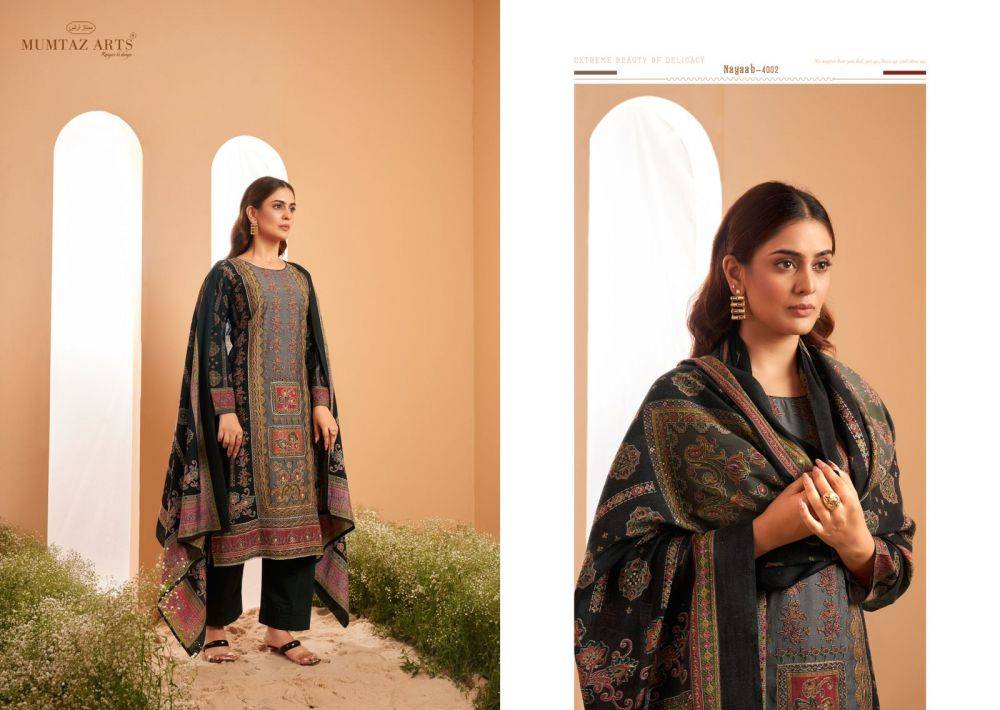 Nayaab Vol-2 By Mumtaz Arts 4001 To 4006 Series Beautiful Festive Suits Colorful Stylish Fancy Casual Wear & Ethnic Wear Viscose Muslin Print Dresses At Wholesale Price