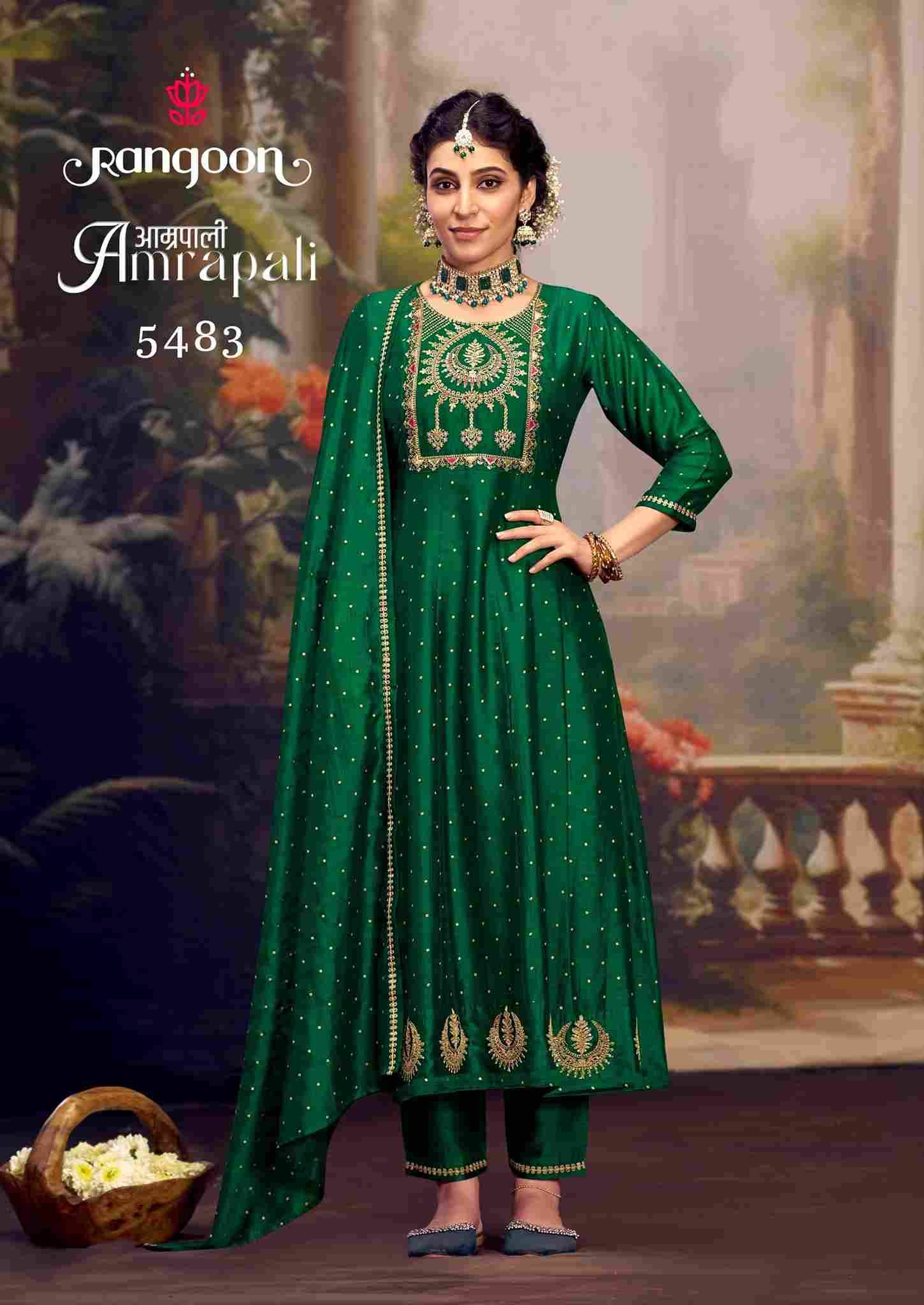 Amrapali By Rangoon 5481 To 5484 Series Beautiful Festive Suits Colorful Stylish Fancy Casual Wear & Ethnic Wear Silk With Work Dresses At Wholesale Price