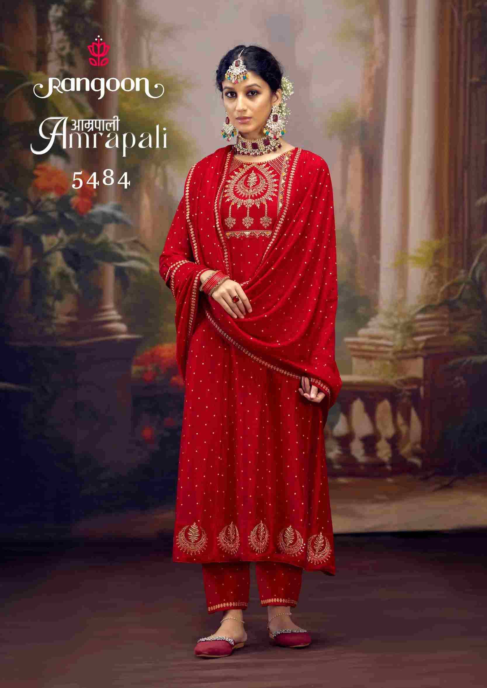 Amrapali By Rangoon 5481 To 5484 Series Beautiful Festive Suits Colorful Stylish Fancy Casual Wear & Ethnic Wear Silk With Work Dresses At Wholesale Price