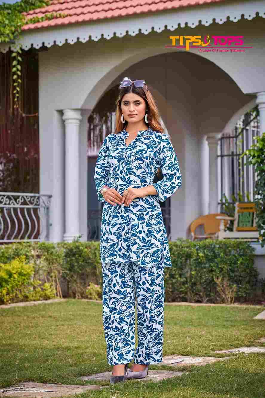 Fashion Beats Vol-5 By Tips And Tops 1001 To 1006 Designer Stylish Fancy Colorful Beautiful Party Wear & Ethnic Wear Collection Rayon Print Co-Ord At Wholesale Price