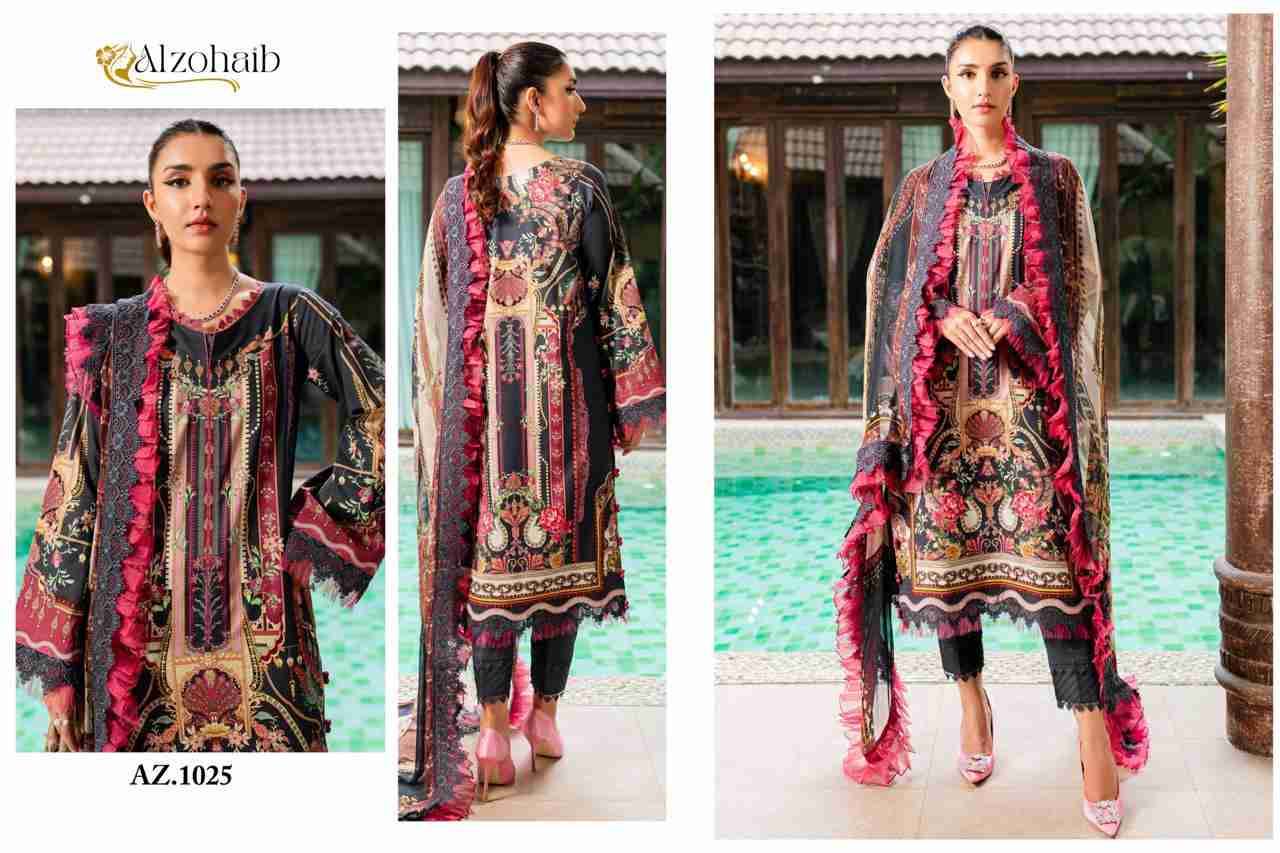 Queen Court Vol-1 By Alzohaib 1023 To 1028 Series Wholesale Designer Pakistani Suits Collection Beautiful Stylish Fancy Colorful Party Wear & Occasional Wear Pure Cotton Print Dresses At Wholesale Price