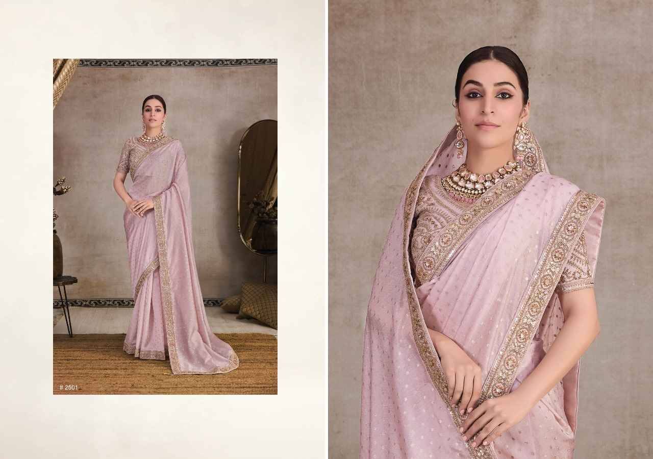 Gulabi By Renik 1001 To 1004 Series Indian Traditional Wear Collection Beautiful Stylish Fancy Colorful Party Wear & Occasional Wear Organza Jacquard Sarees At Wholesale Price