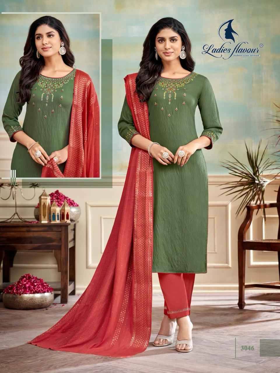 Blue Stone By Ladies Flavour 3043 To 3048 Series Beautiful Festive Suits Stylish Fancy Colorful Casual Wear & Ethnic Wear Viscose Embroidered Dresses At Wholesale Price