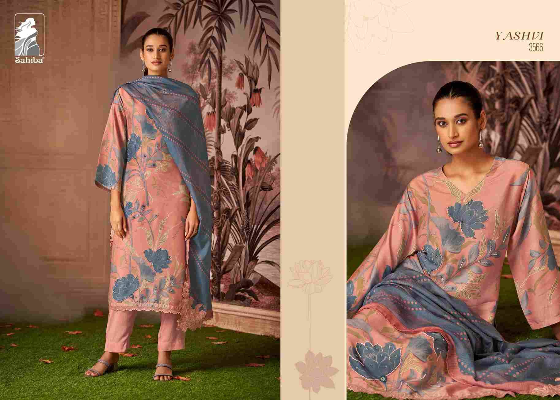 Yashvi By Sahiba Fabrics Beautiful Festive Suits Colorful Stylish Fancy Casual Wear & Ethnic Wear Viscose Tissue Dresses At Wholesale Price