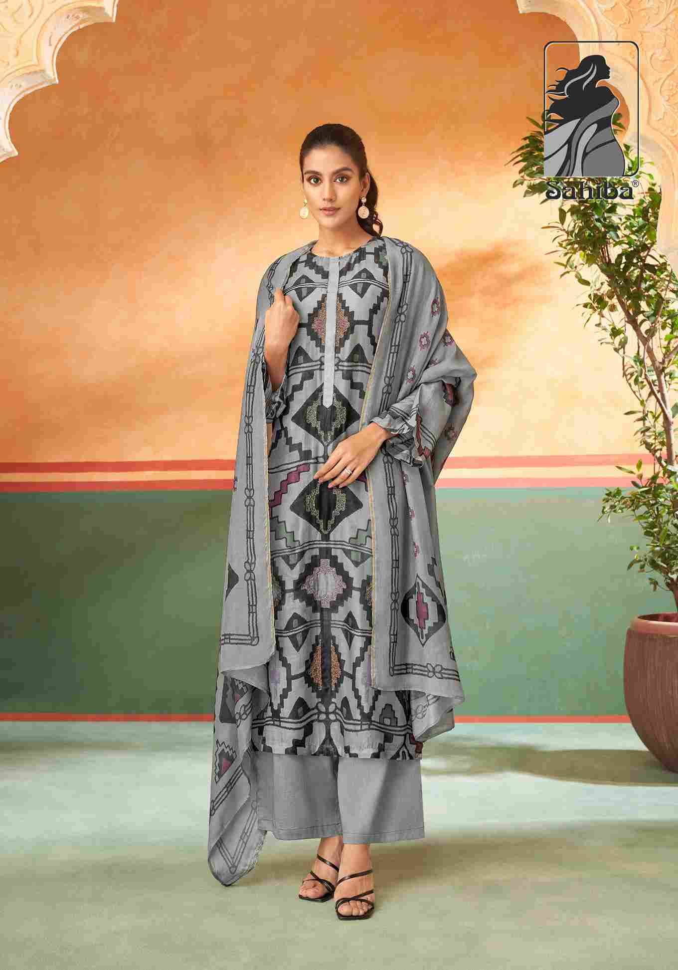 Maysa By Sahiba Fabrics Beautiful Festive Suits Colorful Stylish Fancy Casual Wear & Ethnic Wear Muslin Silk Print Dresses At Wholesale Price