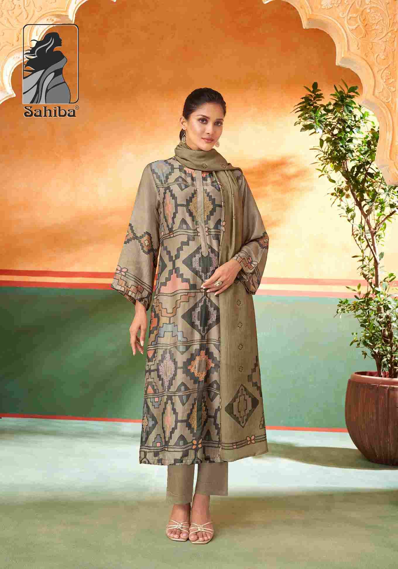 Maysa By Sahiba Fabrics Beautiful Festive Suits Colorful Stylish Fancy Casual Wear & Ethnic Wear Muslin Silk Print Dresses At Wholesale Price