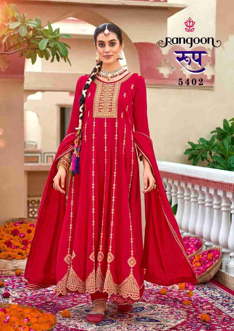 Roop By Rangoon 5401 To 5404 Series Beautiful Anarkali Suits Colorful Stylish Fancy Casual Wear & Ethnic Wear Silk With Work Dresses At Wholesale Price