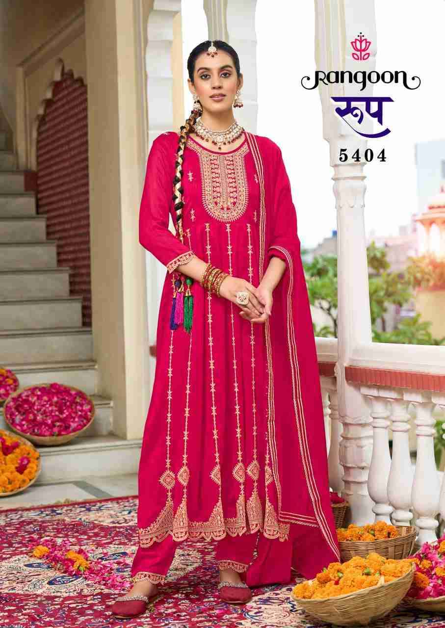 Roop By Rangoon 5401 To 5404 Series Beautiful Anarkali Suits Colorful Stylish Fancy Casual Wear & Ethnic Wear Silk With Work Dresses At Wholesale Price