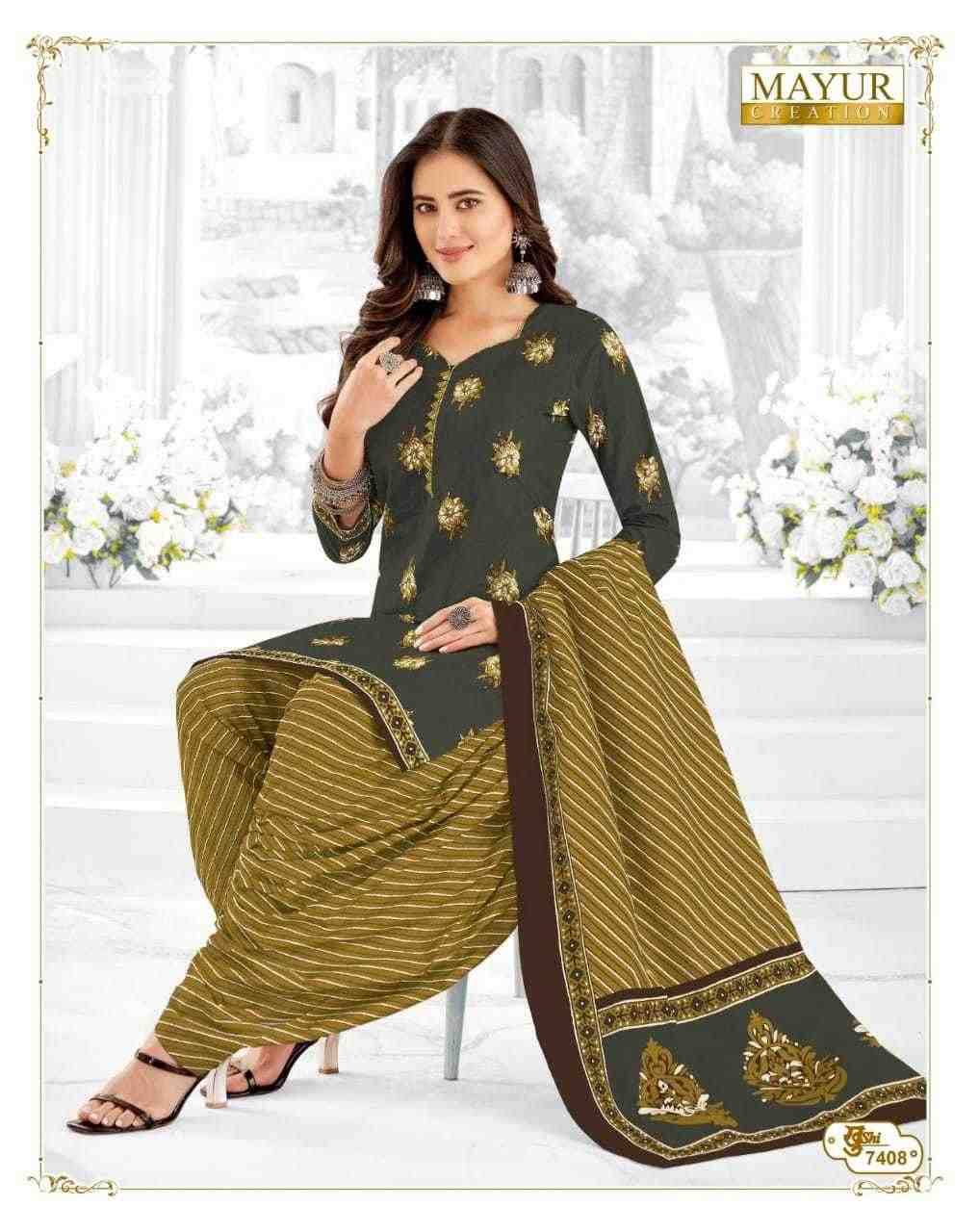 Khushi Vol-74 By Mayur Creation 7401 To 7426 Series Beautiful Stylish Festive Suits Fancy Colorful Casual Wear & Ethnic Wear & Ready To Wear Heavy Cotton Print Dresses At Wholesale Price