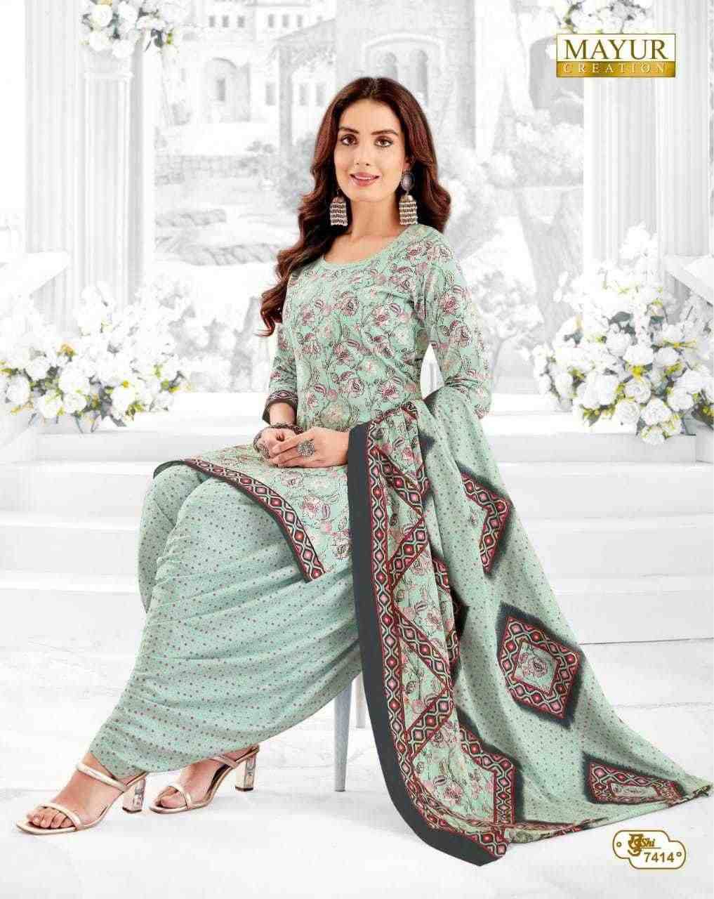 Khushi Vol-74 By Mayur Creation 7401 To 7426 Series Beautiful Stylish Festive Suits Fancy Colorful Casual Wear & Ethnic Wear & Ready To Wear Heavy Cotton Print Dresses At Wholesale Price