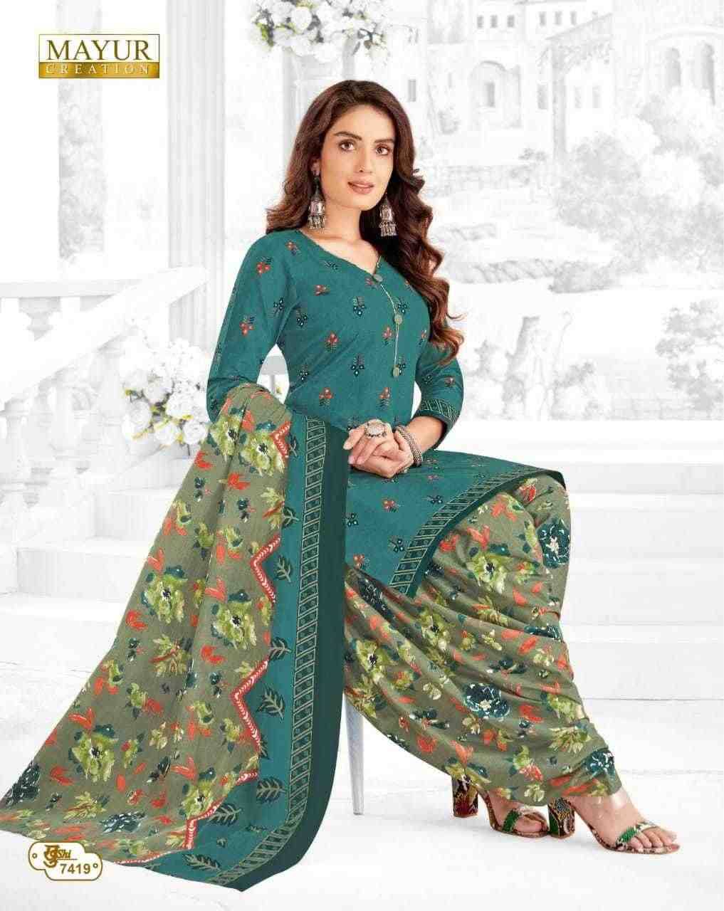 Khushi Vol-74 By Mayur Creation 7401 To 7426 Series Beautiful Stylish Festive Suits Fancy Colorful Casual Wear & Ethnic Wear & Ready To Wear Heavy Cotton Print Dresses At Wholesale Price