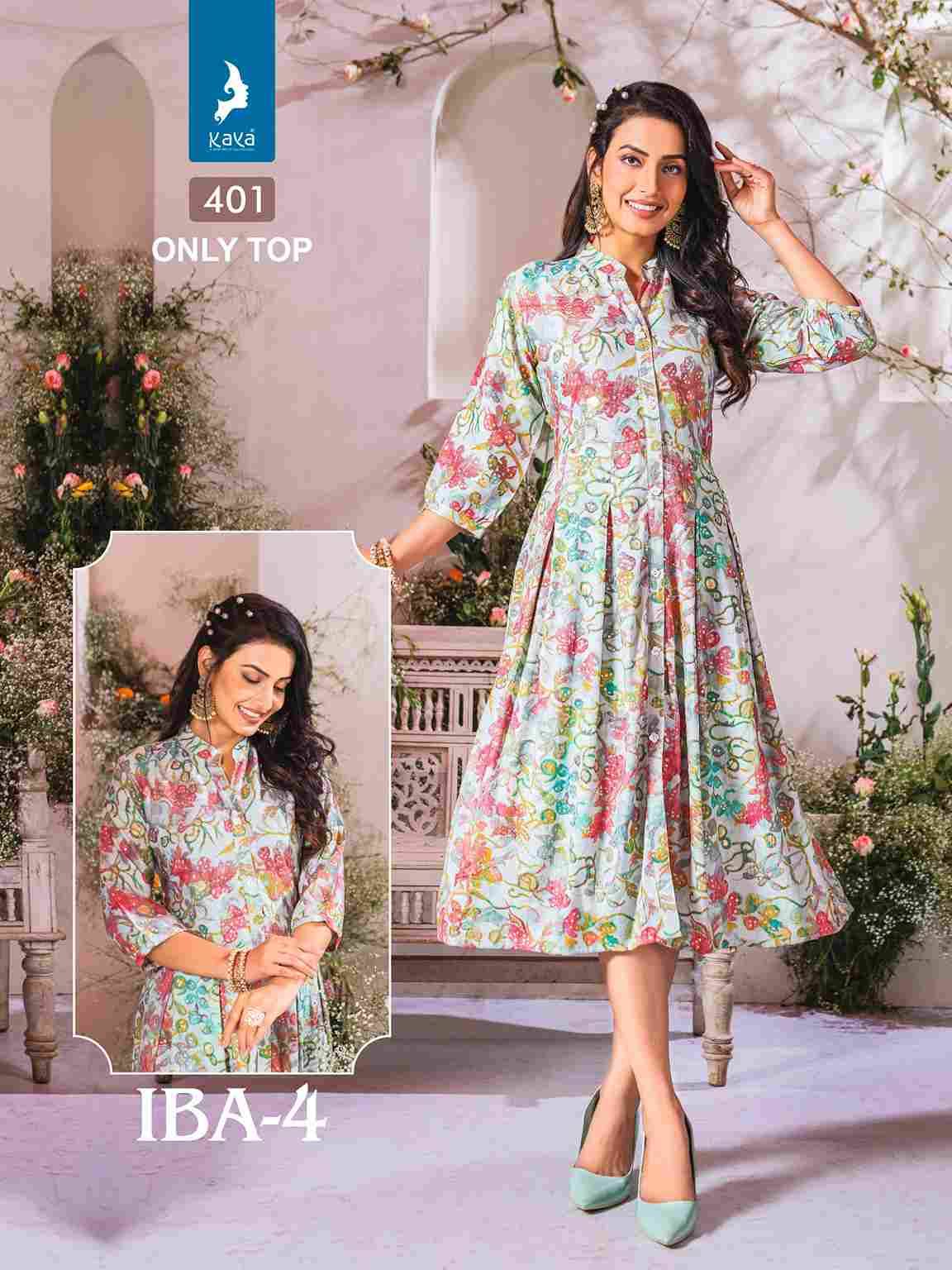 Iba Vol-4 By Kaya 401 To 408 Series Beautiful Stylish Fancy Colorful Casual Wear & Ethnic Wear & Ready To Wear Capsule Print Gowns At Wholesale Price