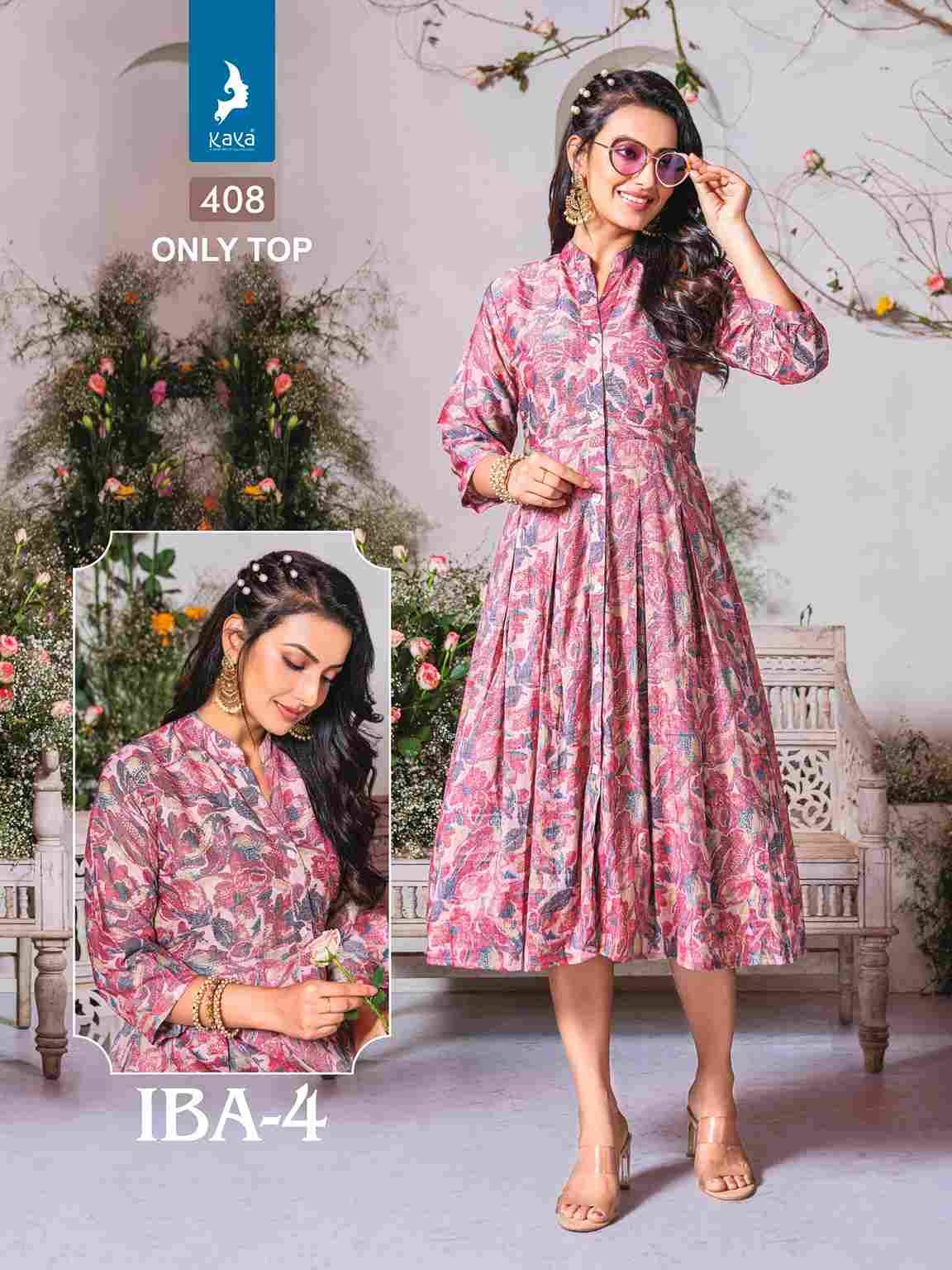 Iba Vol-4 By Kaya 401 To 408 Series Beautiful Stylish Fancy Colorful Casual Wear & Ethnic Wear & Ready To Wear Capsule Print Gowns At Wholesale Price