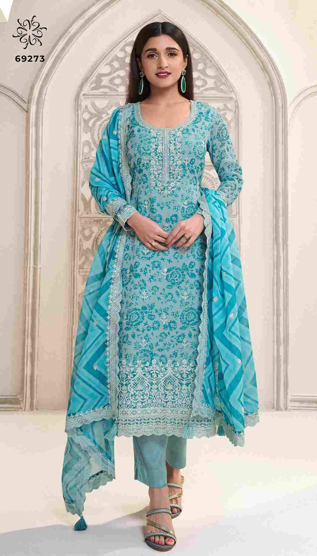 Sparsh By Vinay Fashion 69271 To 69276 Series Designer Festive Festive Suits Collection Beautiful Stylish Fancy Colorful Party Wear & Occasional Wear Organza Dresses At Wholesale Price