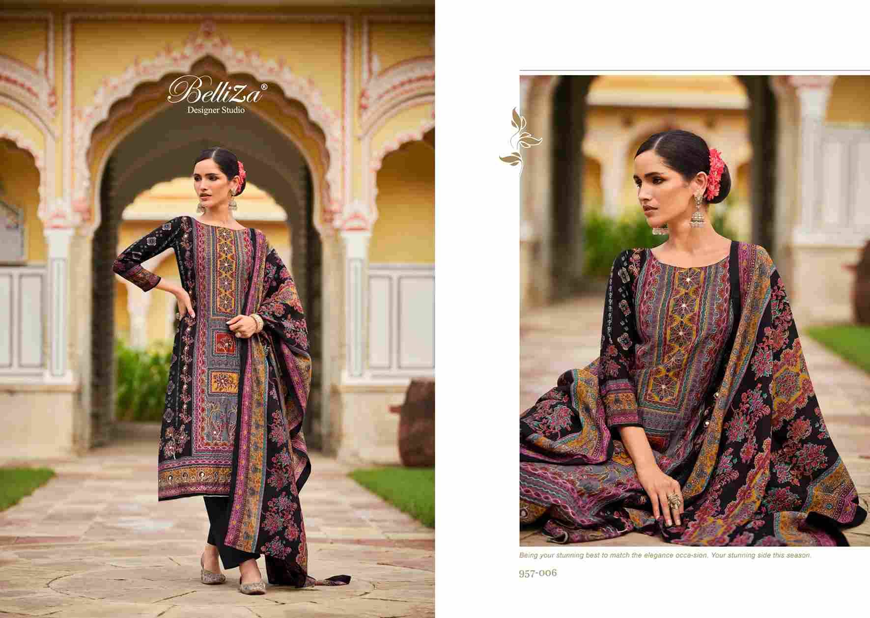 Nusrat By Belliza 957-001 To 957-006 Series Beautiful Festive Suits Stylish Fancy Colorful Casual Wear & Ethnic Wear Pure Viscose Muslin Print Dresses At Wholesale Price