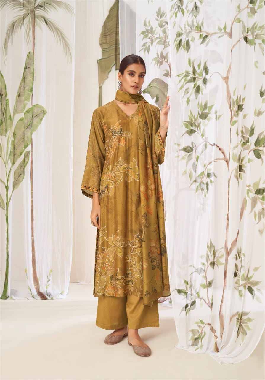 Sukoon By Sahiba Fabrics Beautiful Festive Suits Colorful Stylish Fancy Casual Wear & Ethnic Wear Muslin Silk Dresses At Wholesale Price