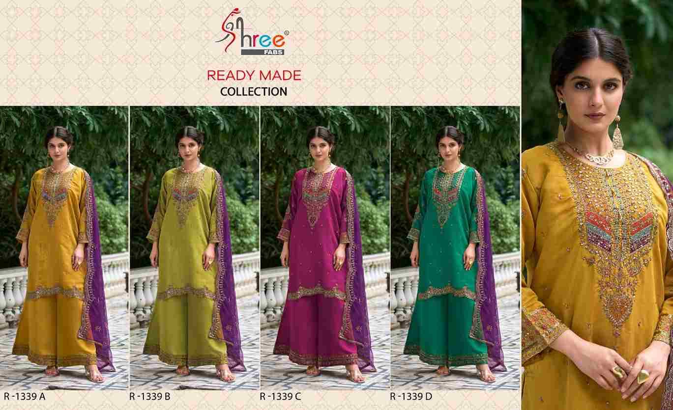 Shree Fabs Hit Design R-1339 Colours By Shree Fabs R-1339-A To R-1339-D Series Beautiful Pakistani Suits Stylish Fancy Colorful Party Wear & Occasional Wear Viscose Silk Embroidered Dresses At Wholesale Price