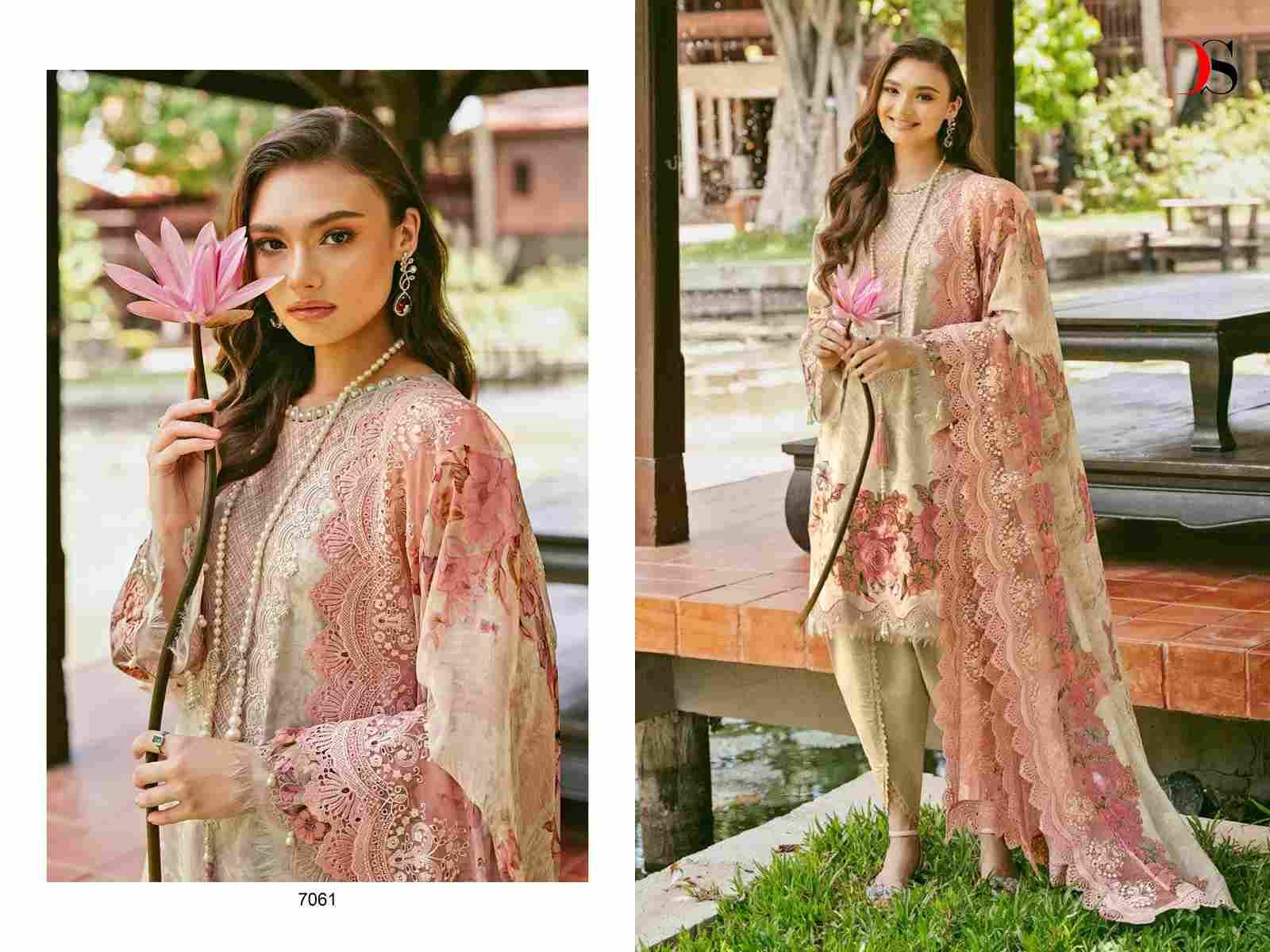 Jade Needle Wonder-24 Vol-3 By Deepsy Suits 7061 To 7066 Series Pakistani Stylish Beautiful Colourful Printed & Embroidered Party Wear & Occasional Wear Pure Cotton Dresses At Wholesale Price