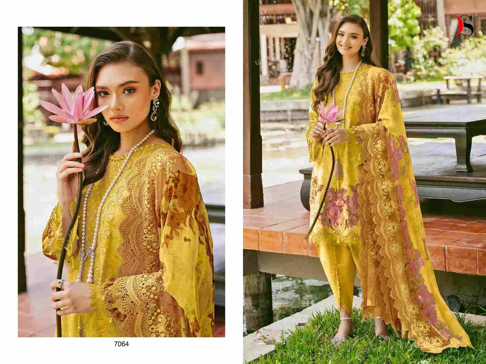 Jade Needle Wonder-24 Vol-3 By Deepsy Suits 7061 To 7066 Series Pakistani Stylish Beautiful Colourful Printed & Embroidered Party Wear & Occasional Wear Pure Cotton Dresses At Wholesale Price