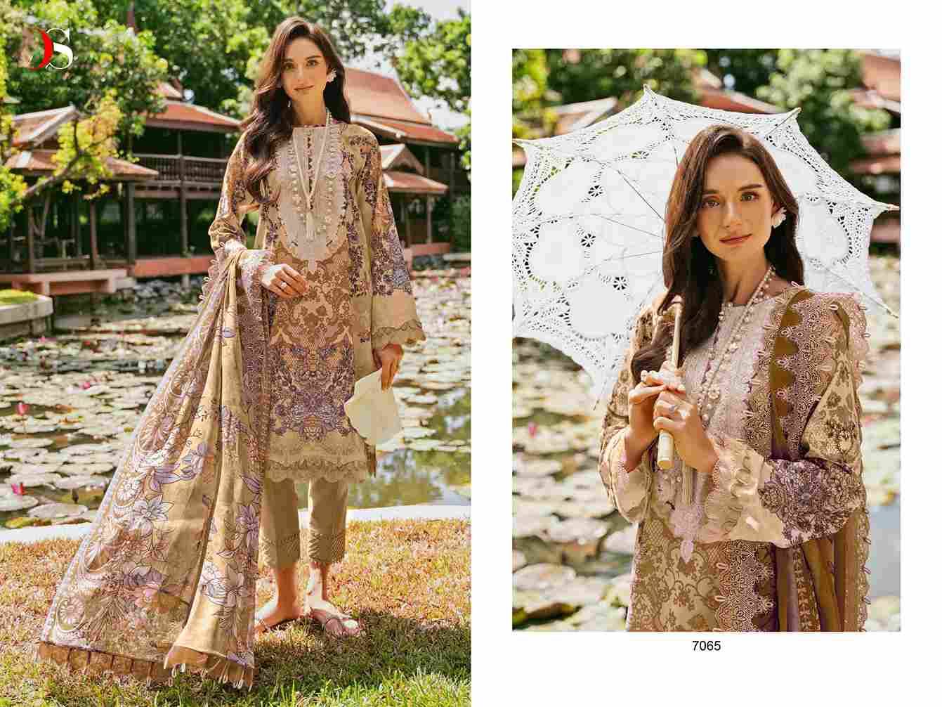 Jade Needle Wonder-24 Vol-3 By Deepsy Suits 7061 To 7066 Series Pakistani Stylish Beautiful Colourful Printed & Embroidered Party Wear & Occasional Wear Pure Cotton Dresses At Wholesale Price