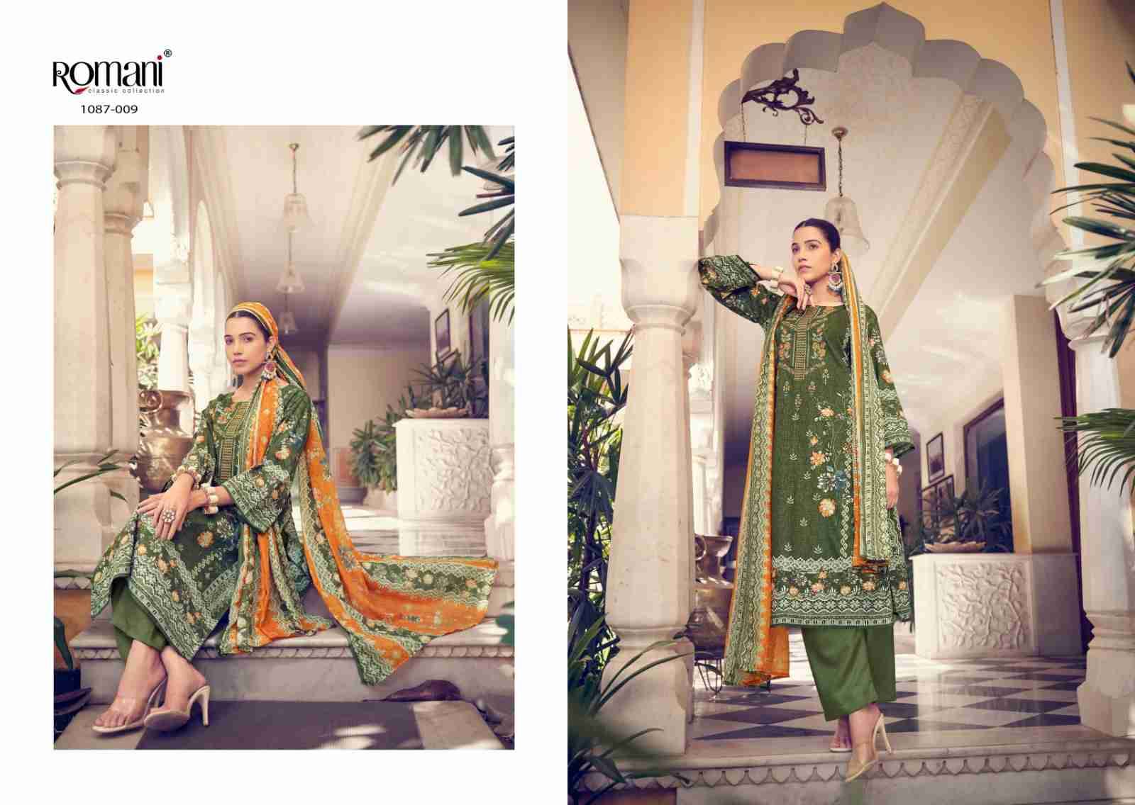 Aarzu Vol-4 By Romani 1087-001 To 1087-010 Series Beautiful Festive Suits Stylish Fancy Colorful Casual Wear & Ethnic Wear Pure Cotton Print Dresses At Wholesale Price