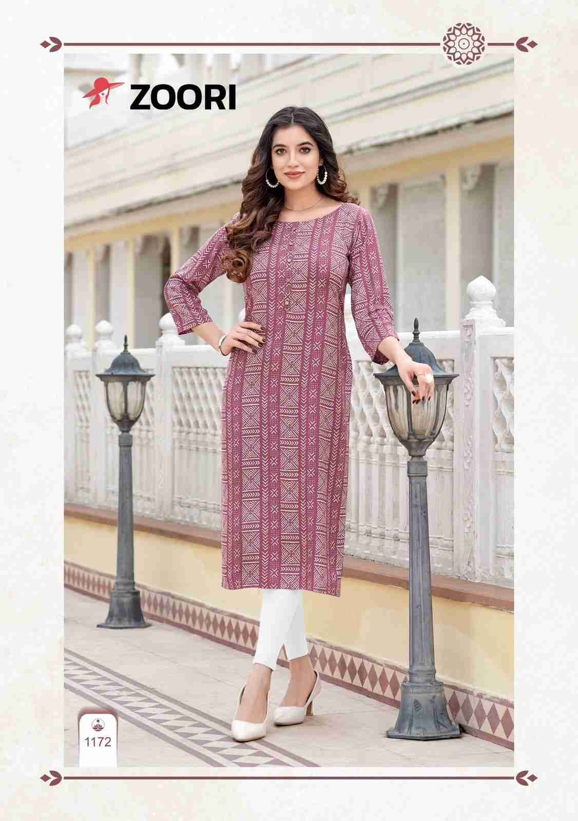 Akshara Vol-29 By Zoori 1170 To 1175 Series Designer Stylish Fancy Colorful Beautiful Party Wear & Ethnic Wear Collection Rayon Print Kurtis At Wholesale Price