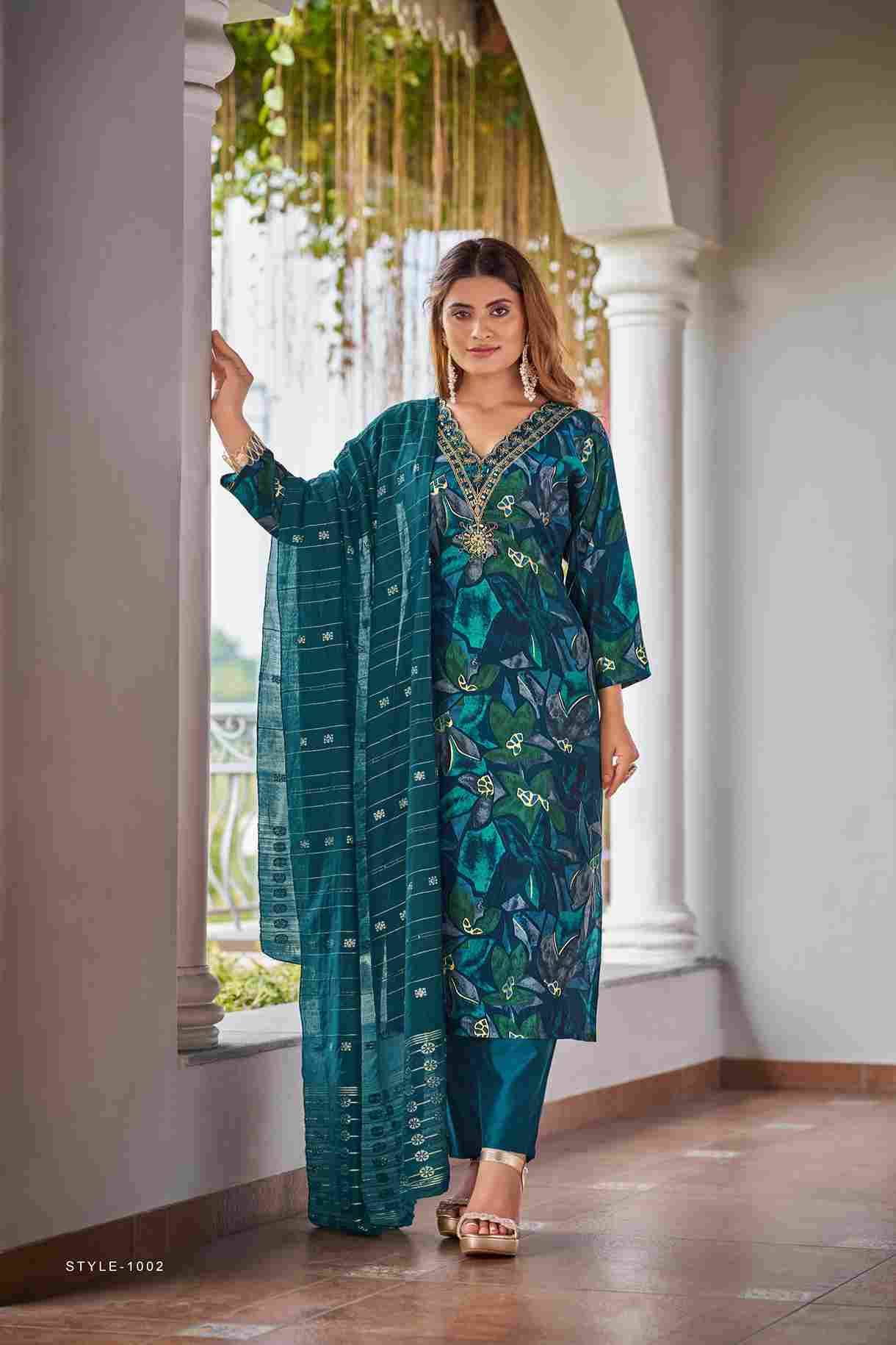 Muskan Vol-5 By Ossm 1001 To 1006 Series Beautiful Festive Suits Colorful Stylish Fancy Casual Wear & Ethnic Wear Modal Chanderi Print Dresses At Wholesale Price