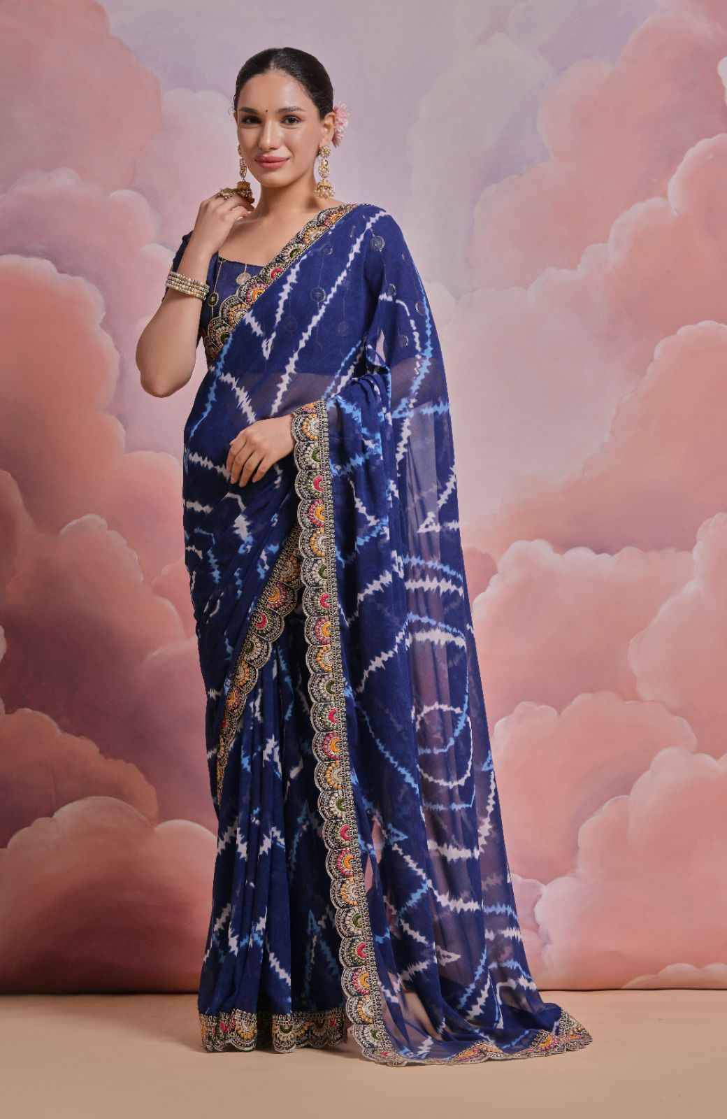 Bhandhej Vol-2 By Fashid Wholesale 01 To 04 Series Indian Traditional Wear Collection Beautiful Stylish Fancy Colorful Party Wear & Occasional Wear Soft Georgette Sarees At Wholesale Price