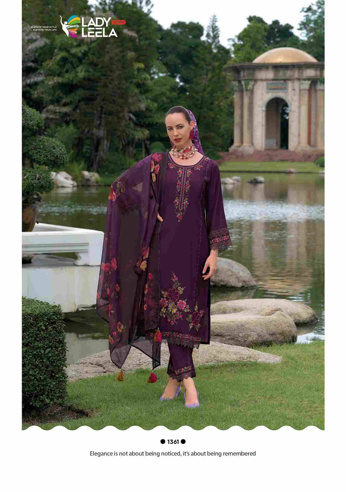 Riwayat Vol-2 By Lady Leela 1361 To 1366 Series Designer Festive Suits Beautiful Fancy Stylish Colorful Party Wear & Occasional Wear Viscose Silk Print Dresses At Wholesale Price