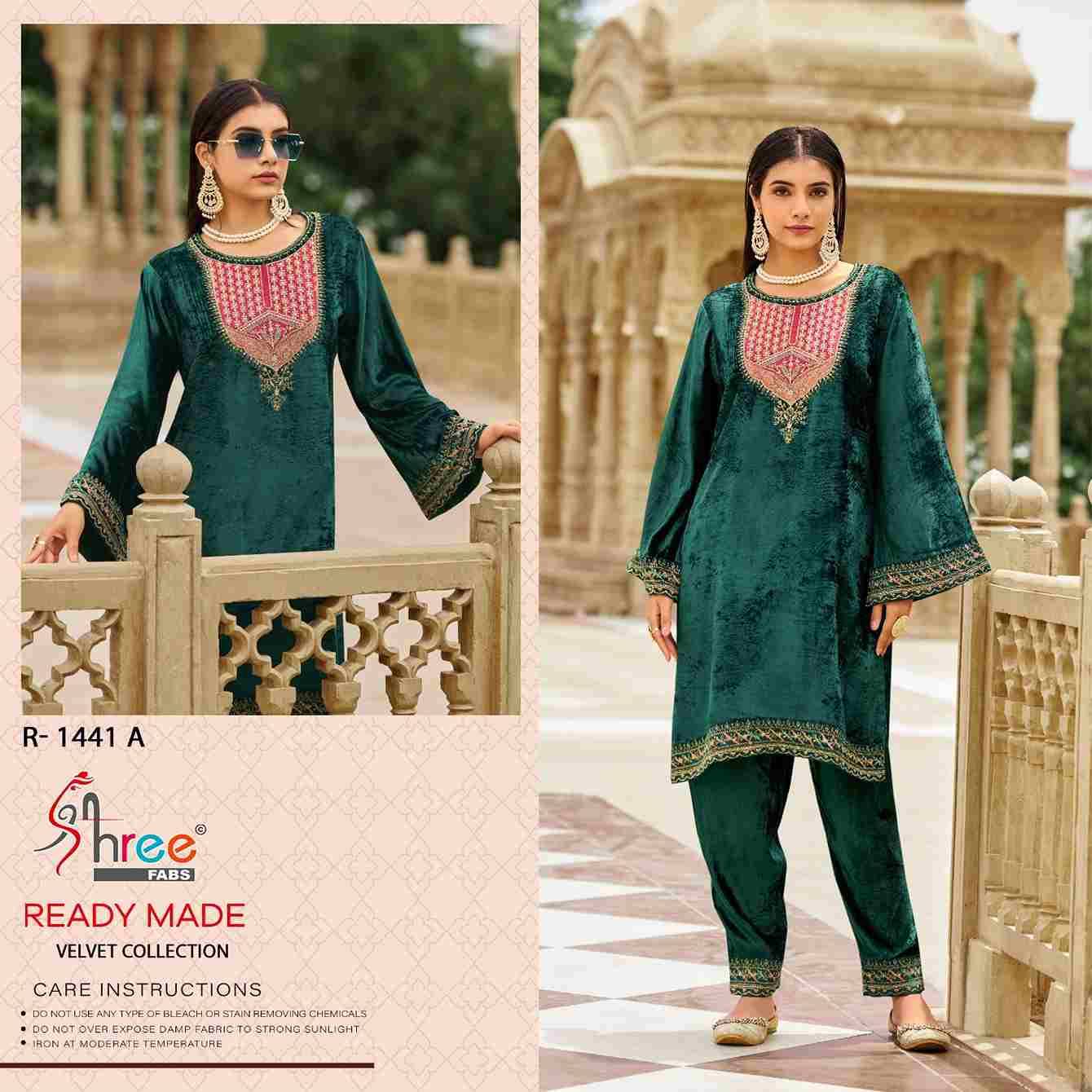 Shree Fabs Hit Design R-1441 Colours By Shree Fabs R-1441-A To R-1441-D Series Wholesale Designer Pakistani Suits Collection Beautiful Stylish Fancy Colorful Party Wear & Occasional Wear Viscose Kurtis With Bottom At Wholesale Price