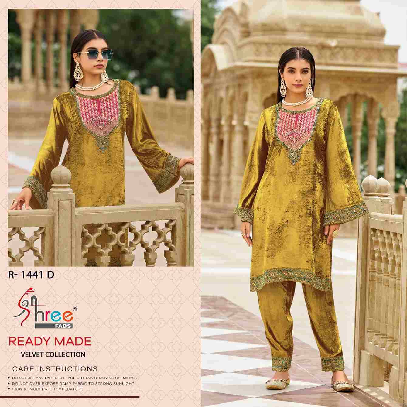 Shree Fabs Hit Design R-1441 Colours By Shree Fabs R-1441-A To R-1441-D Series Wholesale Designer Pakistani Suits Collection Beautiful Stylish Fancy Colorful Party Wear & Occasional Wear Viscose Kurtis With Bottom At Wholesale Price