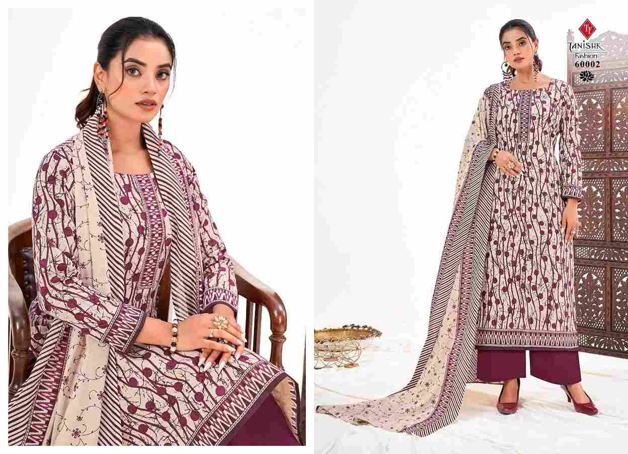 Sanjh By Tanishk Fashion 60001 To 60008 Series Beautiful Suits Stylish Fancy Colorful Casual Wear & Ethnic Wear Collection Pure Lawn Cotton Embroidered Dresses At Wholesale Price