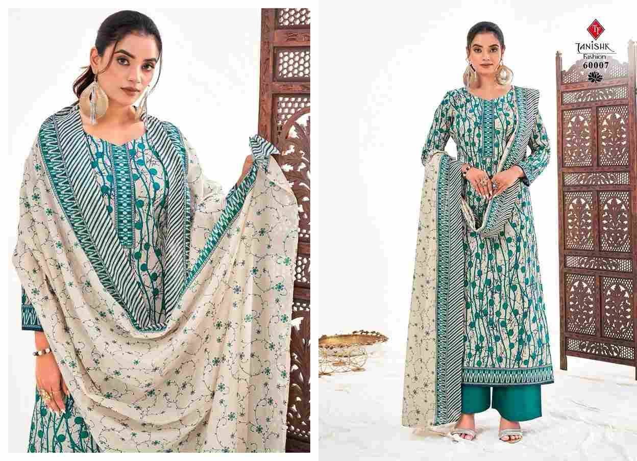 Sanjh By Tanishk Fashion 60001 To 60008 Series Beautiful Suits Stylish Fancy Colorful Casual Wear & Ethnic Wear Collection Pure Lawn Cotton Embroidered Dresses At Wholesale Price