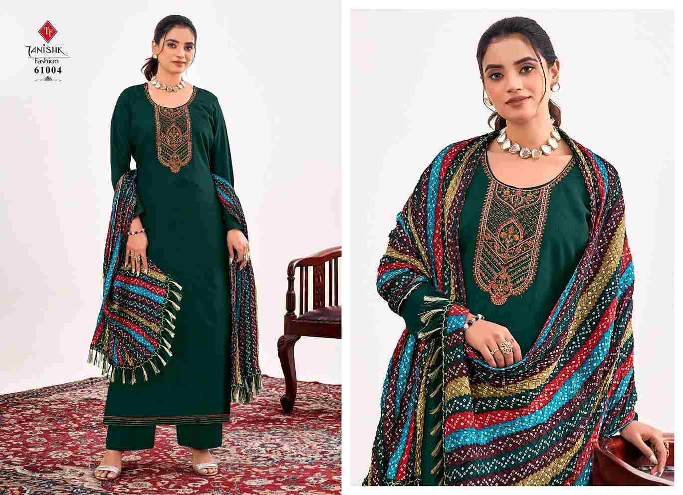 Nihar By Tanishk Fashion 61001 To 61008 Series Beautiful Suits Stylish Fancy Colorful Casual Wear & Ethnic Wear Collection Rayon Slub Embroidered Dresses At Wholesale Price