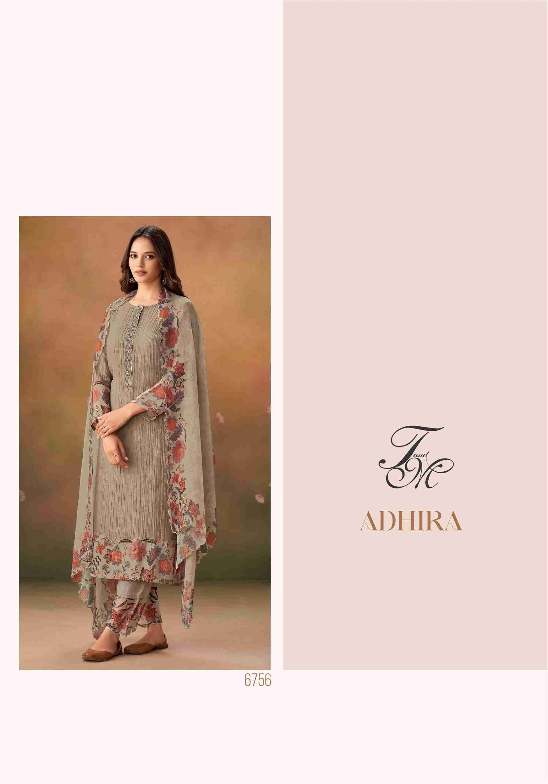 Adhira By T And M Designer Studio Beautiful Festive Suits Colorful Stylish Fancy Casual Wear & Ethnic Wear Muslin Print Dresses At Wholesale Price