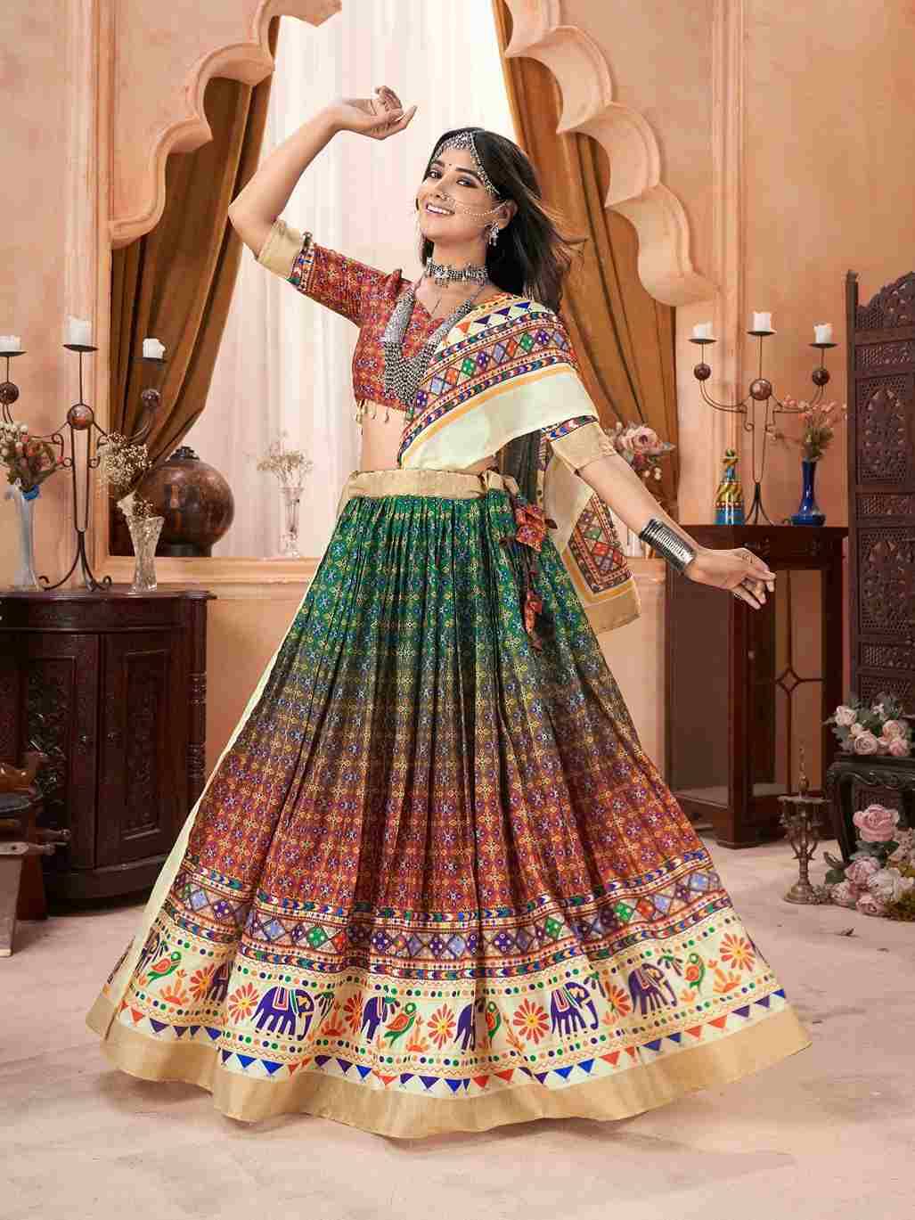 Navratri Special By Fashid Wholesale 01 To 08 Series Navratri Wear Collection Beautiful Stylish Colorful Fancy Party Wear & Occasional Wear Cotton Silk Lehengas At Wholesale Price