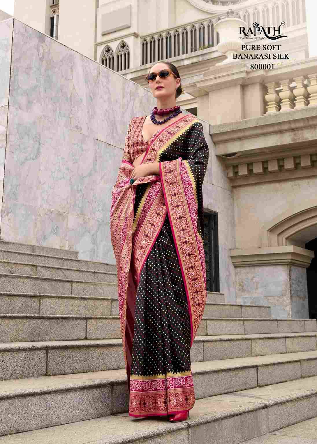 Rehana By Rajpath 800001 To 800008 Series Indian Traditional Wear Collection Beautiful Stylish Fancy Colorful Party Wear & Occasional Wear Pure Banarasi Silk Sarees At Wholesale Price