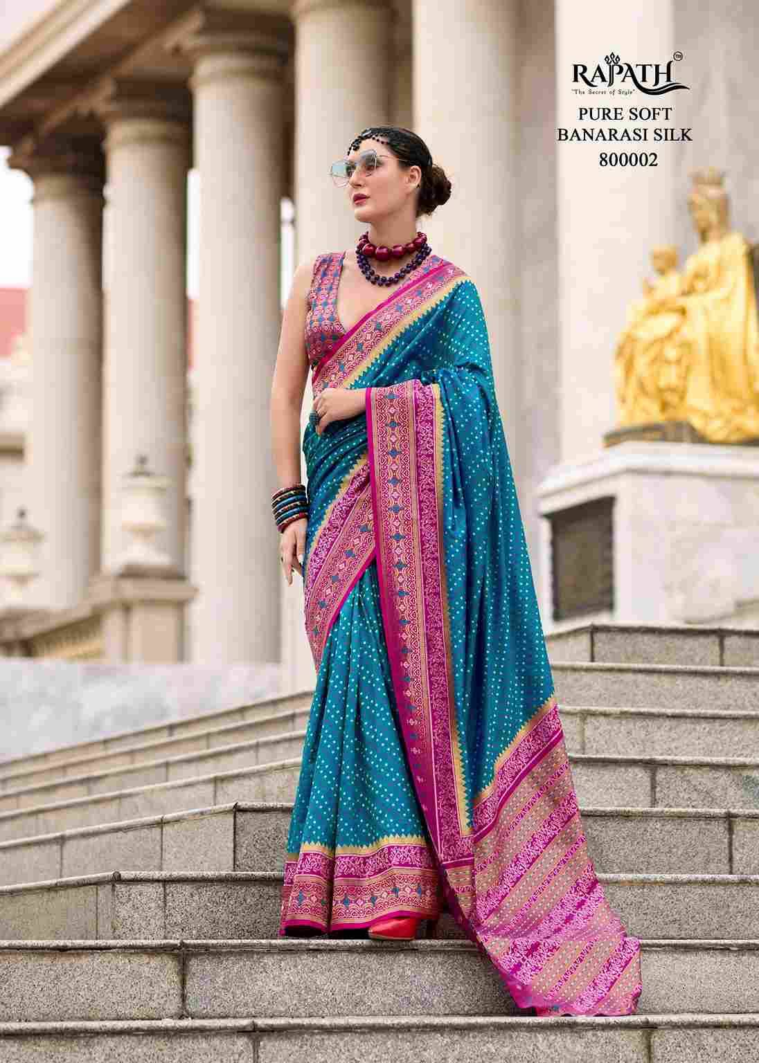 Rehana By Rajpath 800001 To 800008 Series Indian Traditional Wear Collection Beautiful Stylish Fancy Colorful Party Wear & Occasional Wear Pure Banarasi Silk Sarees At Wholesale Price