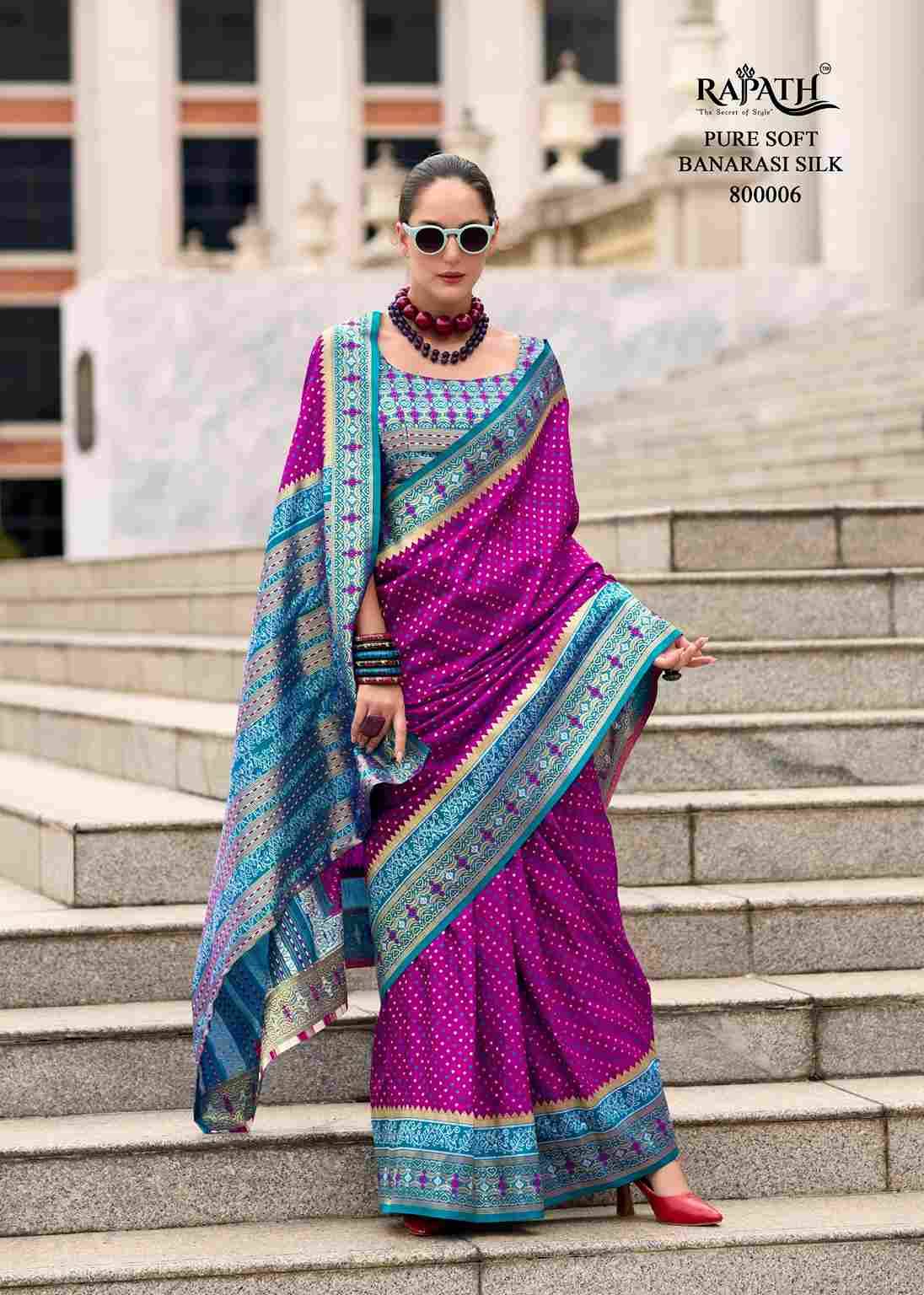 Rehana By Rajpath 800001 To 800008 Series Indian Traditional Wear Collection Beautiful Stylish Fancy Colorful Party Wear & Occasional Wear Pure Banarasi Silk Sarees At Wholesale Price