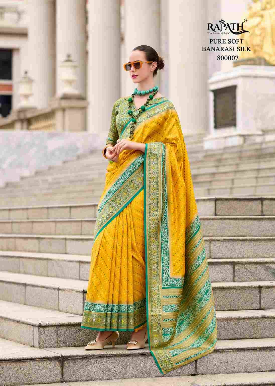 Rehana By Rajpath 800001 To 800008 Series Indian Traditional Wear Collection Beautiful Stylish Fancy Colorful Party Wear & Occasional Wear Pure Banarasi Silk Sarees At Wholesale Price