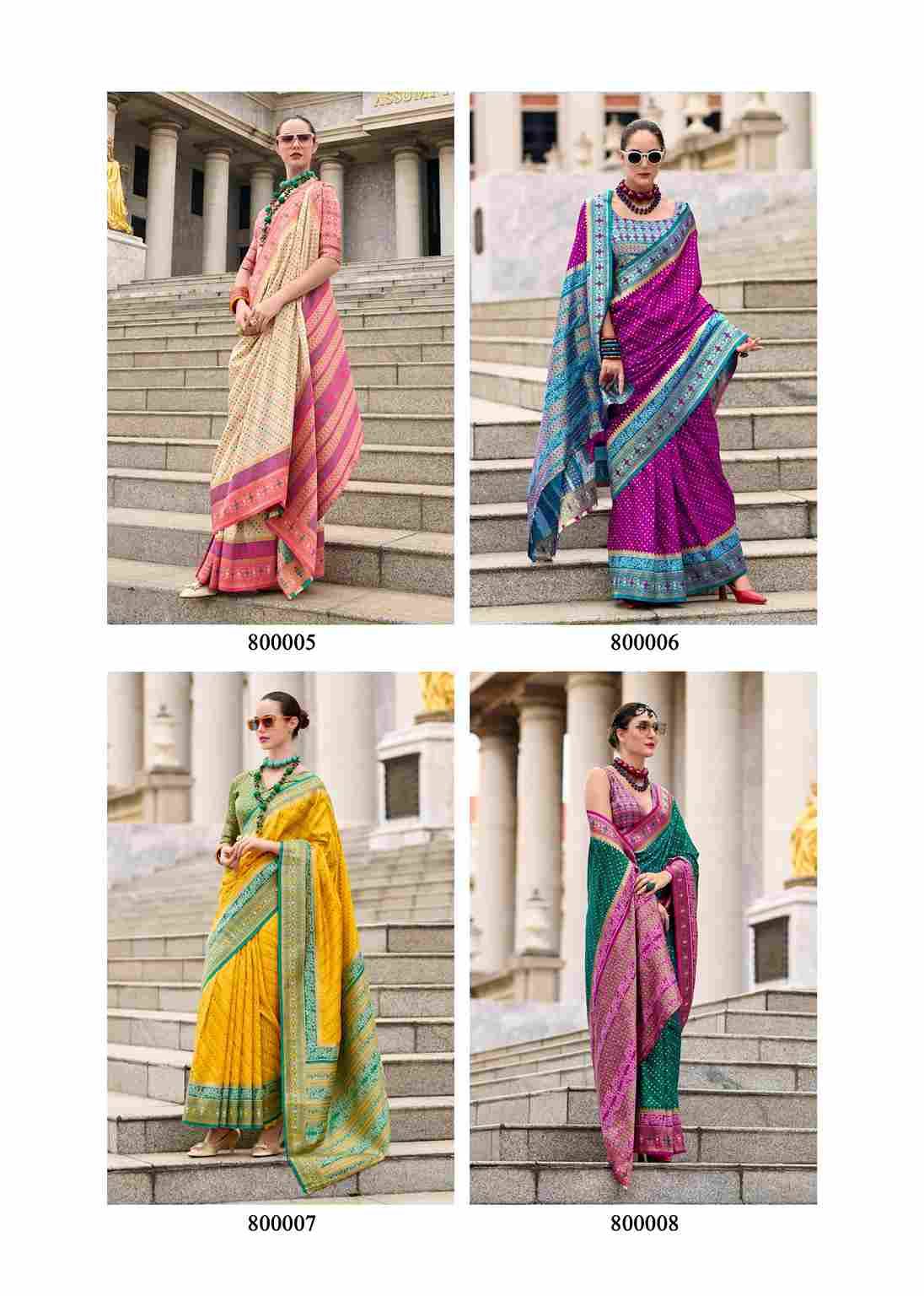 Rehana By Rajpath 800001 To 800008 Series Indian Traditional Wear Collection Beautiful Stylish Fancy Colorful Party Wear & Occasional Wear Pure Banarasi Silk Sarees At Wholesale Price