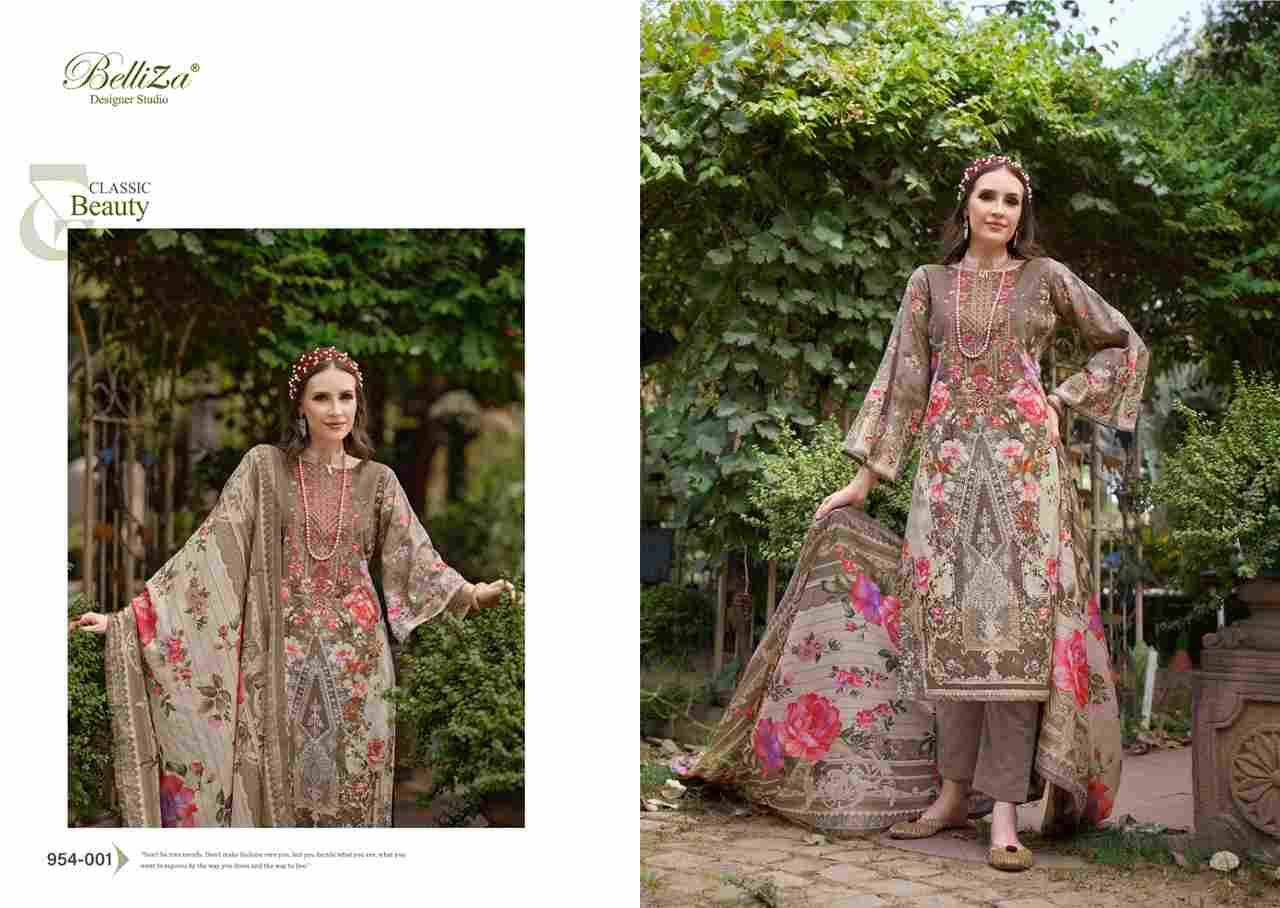 Naira Vol-69 By Belliza 954-001 To 954-008 Series Beautiful Festive Suits Stylish Fancy Colorful Casual Wear & Ethnic Wear Pure Cotton Print Dresses At Wholesale Price