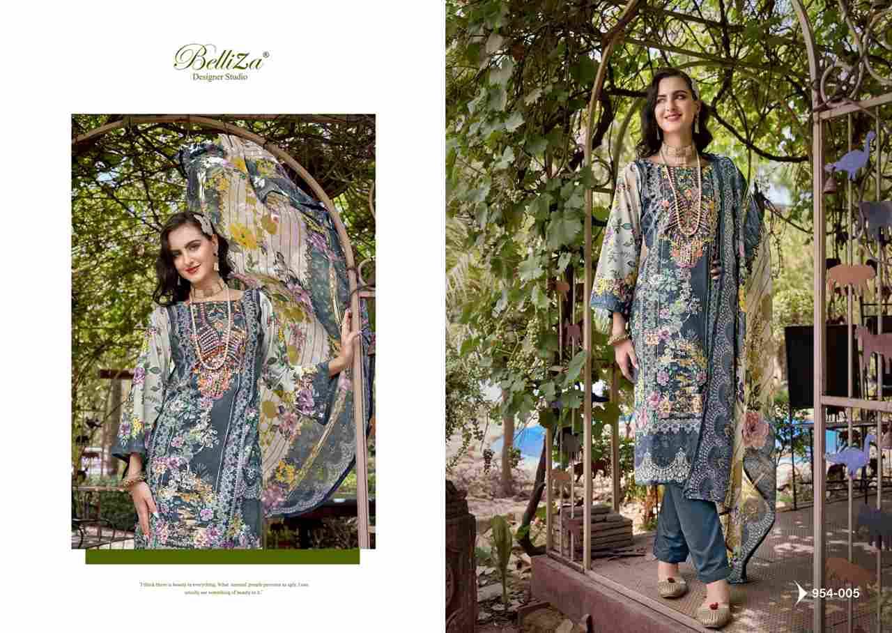 Naira Vol-69 By Belliza 954-001 To 954-008 Series Beautiful Festive Suits Stylish Fancy Colorful Casual Wear & Ethnic Wear Pure Cotton Print Dresses At Wholesale Price