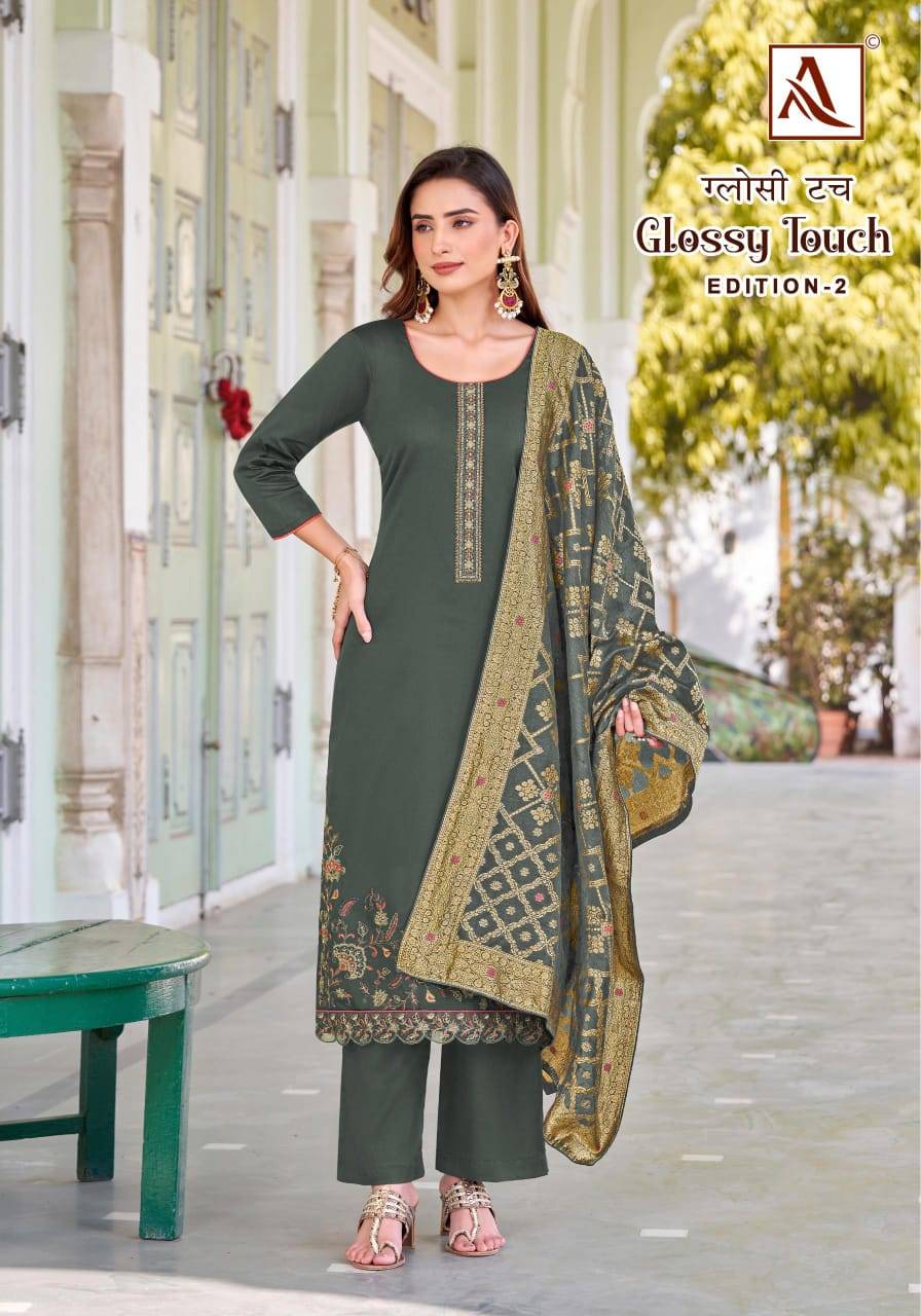 Glossy Touch Vol-2 By Alok Suit 1570-001 To 1570-006 Series Beautiful Festive Suits Colorful Stylish Fancy Casual Wear & Ethnic Wear Pure Jam Dresses At Wholesale Price