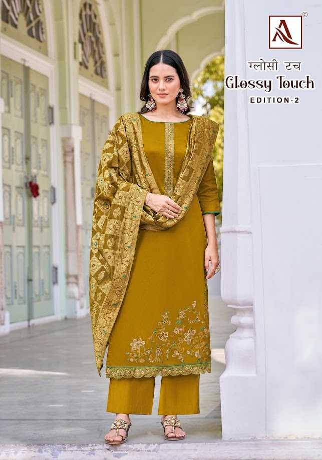 Glossy Touch Vol-2 By Alok Suit 1570-001 To 1570-006 Series Beautiful Festive Suits Colorful Stylish Fancy Casual Wear & Ethnic Wear Pure Jam Dresses At Wholesale Price