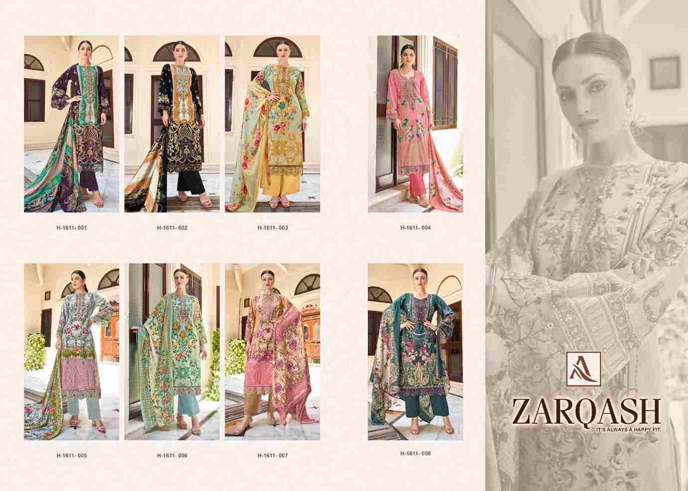 Zarqash By Alok Suit 1611-001 To 1611-008 Series Beautiful Festive Suits Stylish Fancy Colorful Casual Wear & Ethnic Wear Pure Cambric Cotton Print Dresses At Wholesale Price