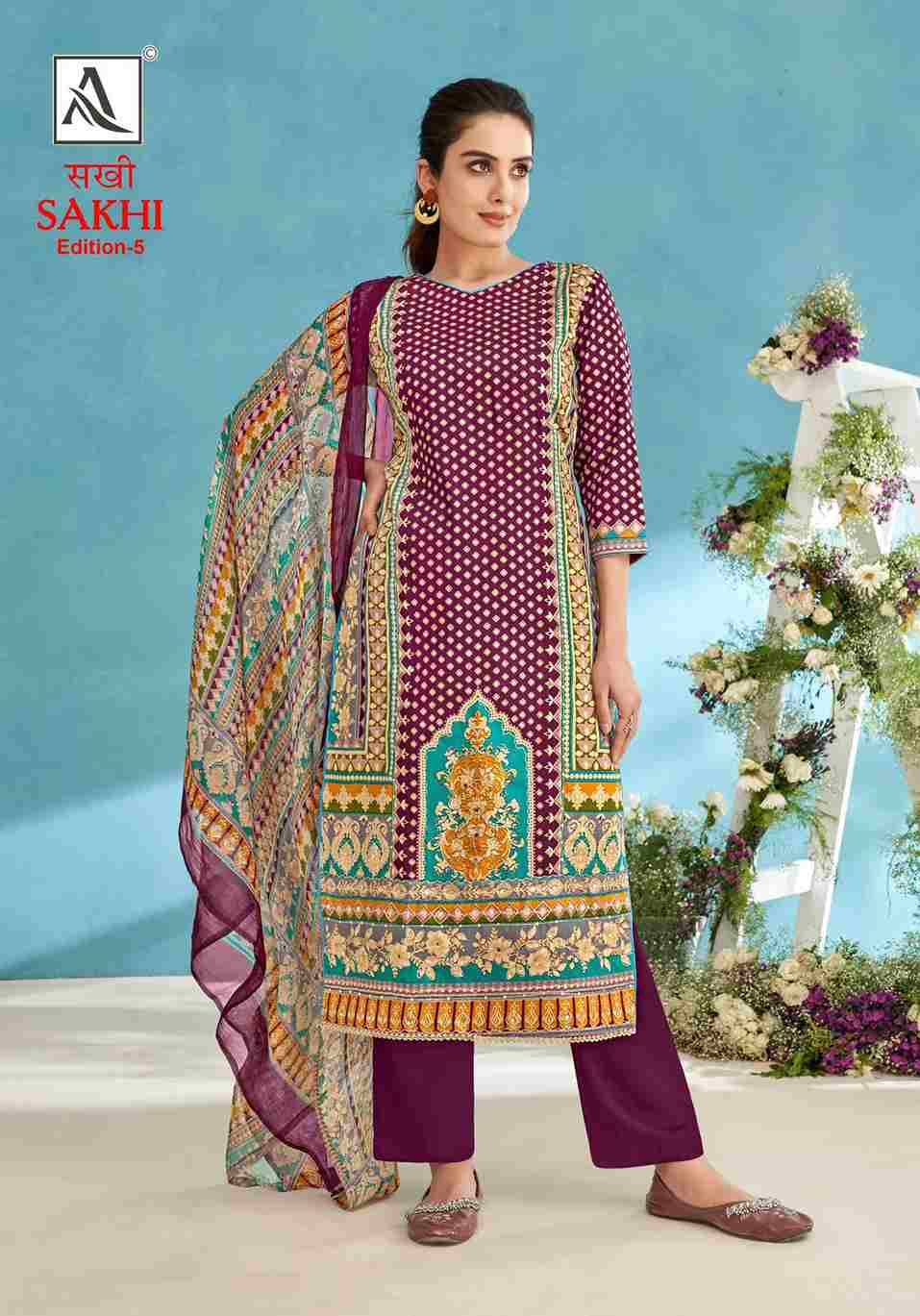 Sakhi Vol-5 By Alok Suit 1550-001 To 1550-006 Series Beautiful Festive Suits Colorful Stylish Fancy Casual Wear & Ethnic Wear Pure Jam Dresses At Wholesale Price