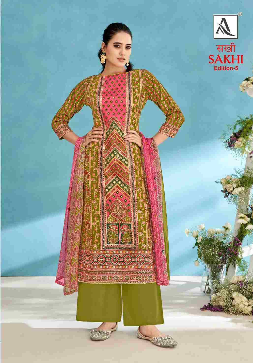 Sakhi Vol-5 By Alok Suit 1550-001 To 1550-006 Series Beautiful Festive Suits Colorful Stylish Fancy Casual Wear & Ethnic Wear Pure Jam Dresses At Wholesale Price